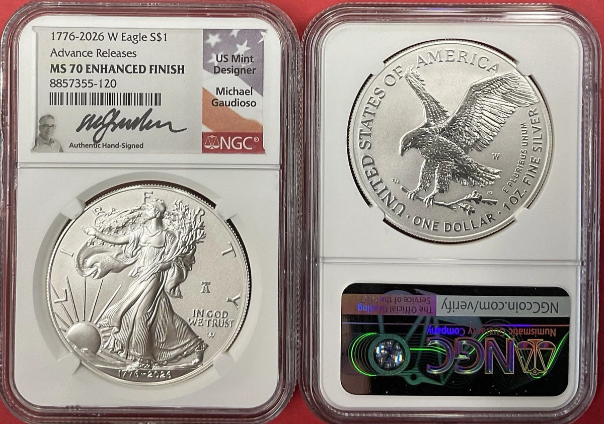 2026 W Enhanced ASE W/ LB 250 Privy NGC MS70 Advanced Release Guadioso Signed