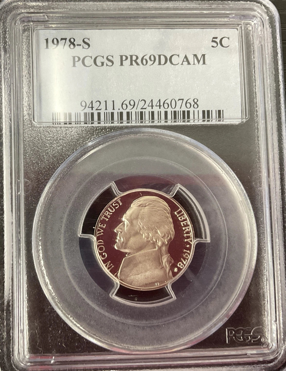 1978-S Nickel PCGS PR69DCAM