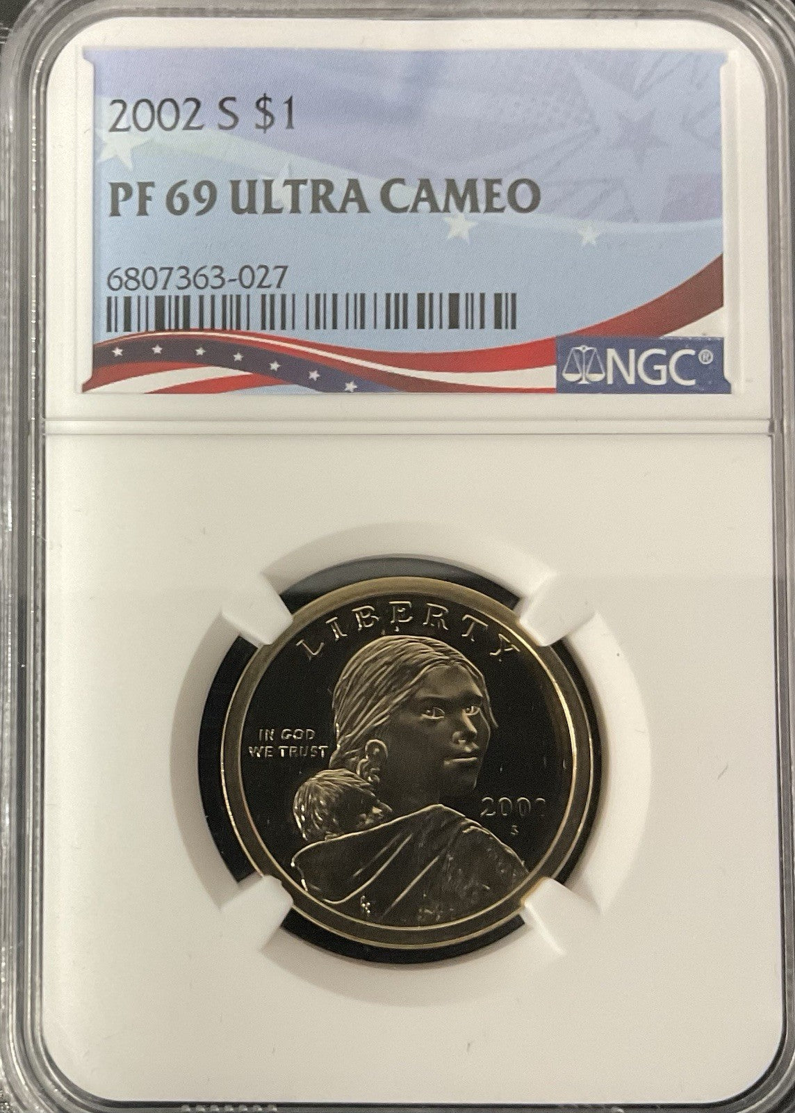 2002 S $1 NGC 69 Ultra Cameo