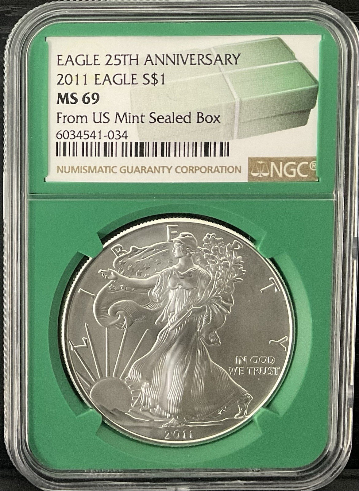 2011 Silver Eagle NGC MS-69 US Mint Sealed Box