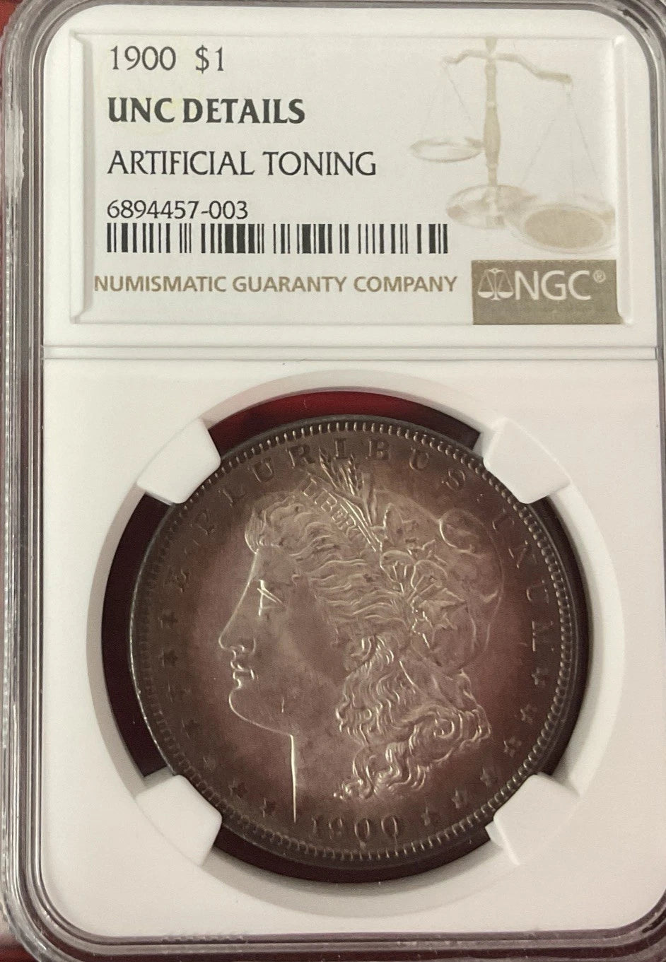 1900 Morgan Silver Dollar NGC AU Detail