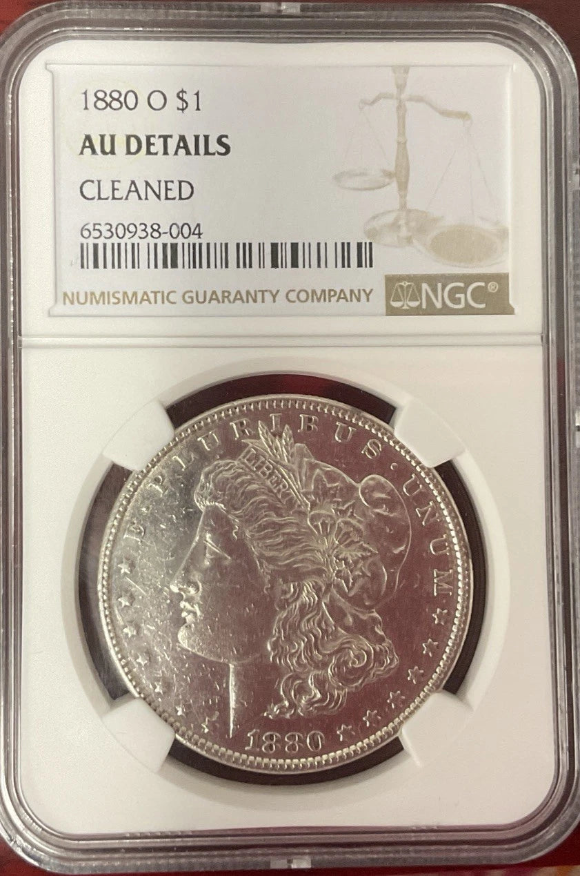 1890-O Morgan Silver Dollar NGC AU Detail
