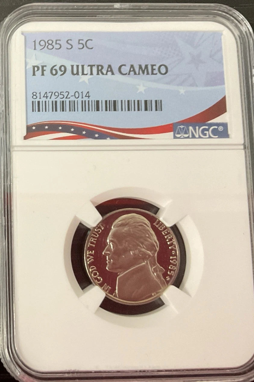 1985 S Nickel NGC PF69 Ultra Cameo