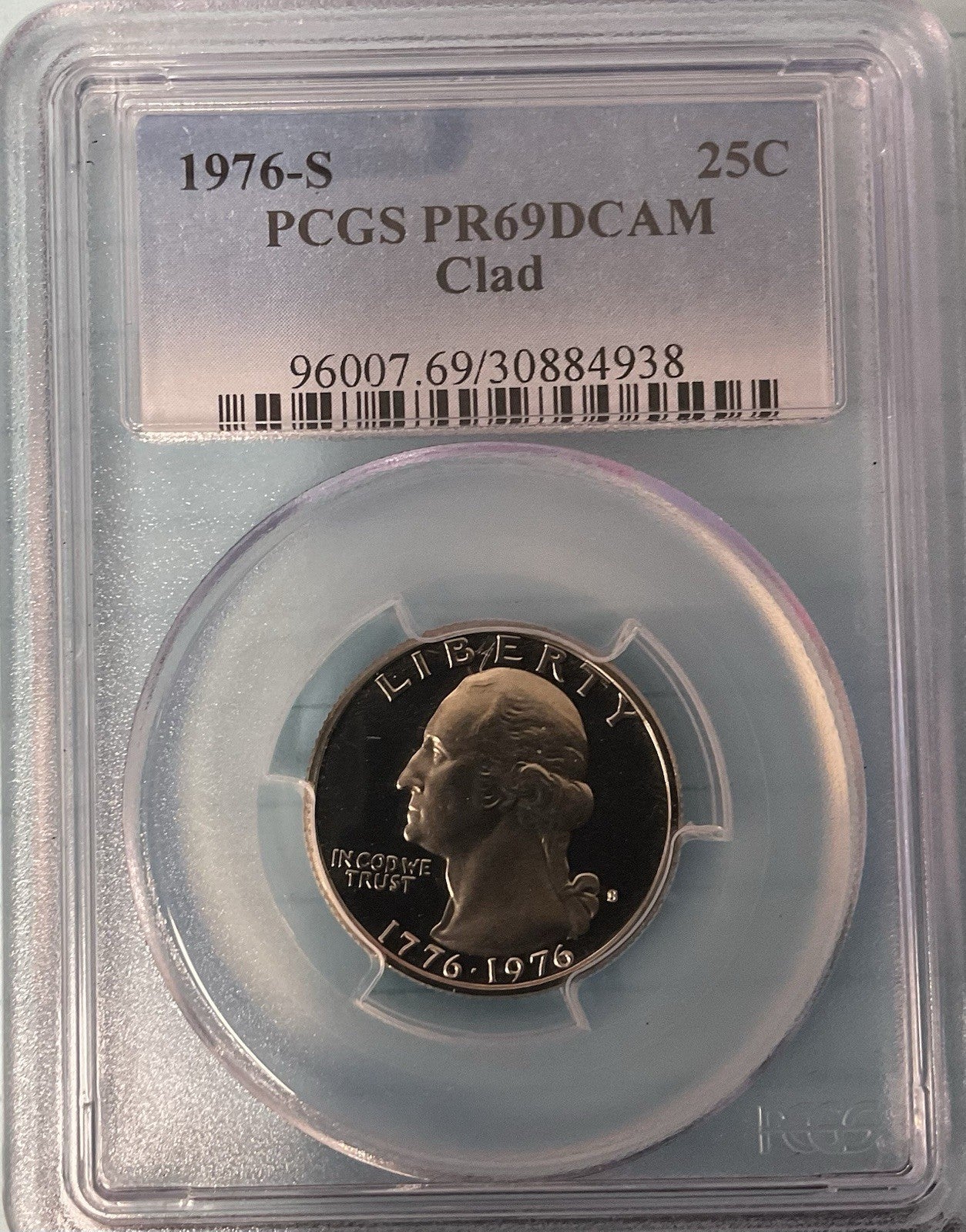 1976-S 25C PCGS 69 DCAM Clad