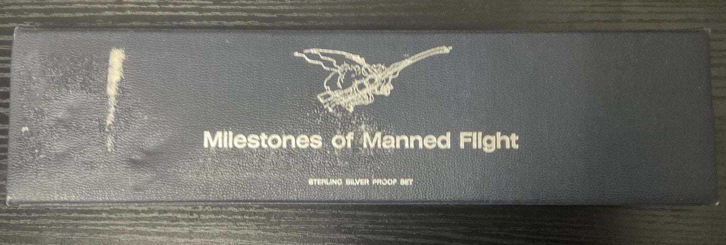Milestones of Manned Flight sterling silver proof set