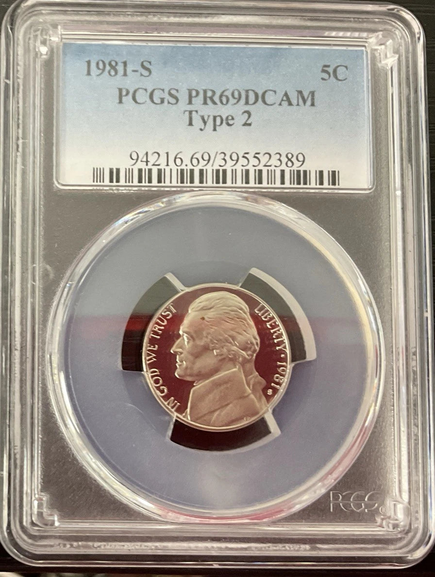 1981-S Nickel PCGS PR69DCAM Type 2