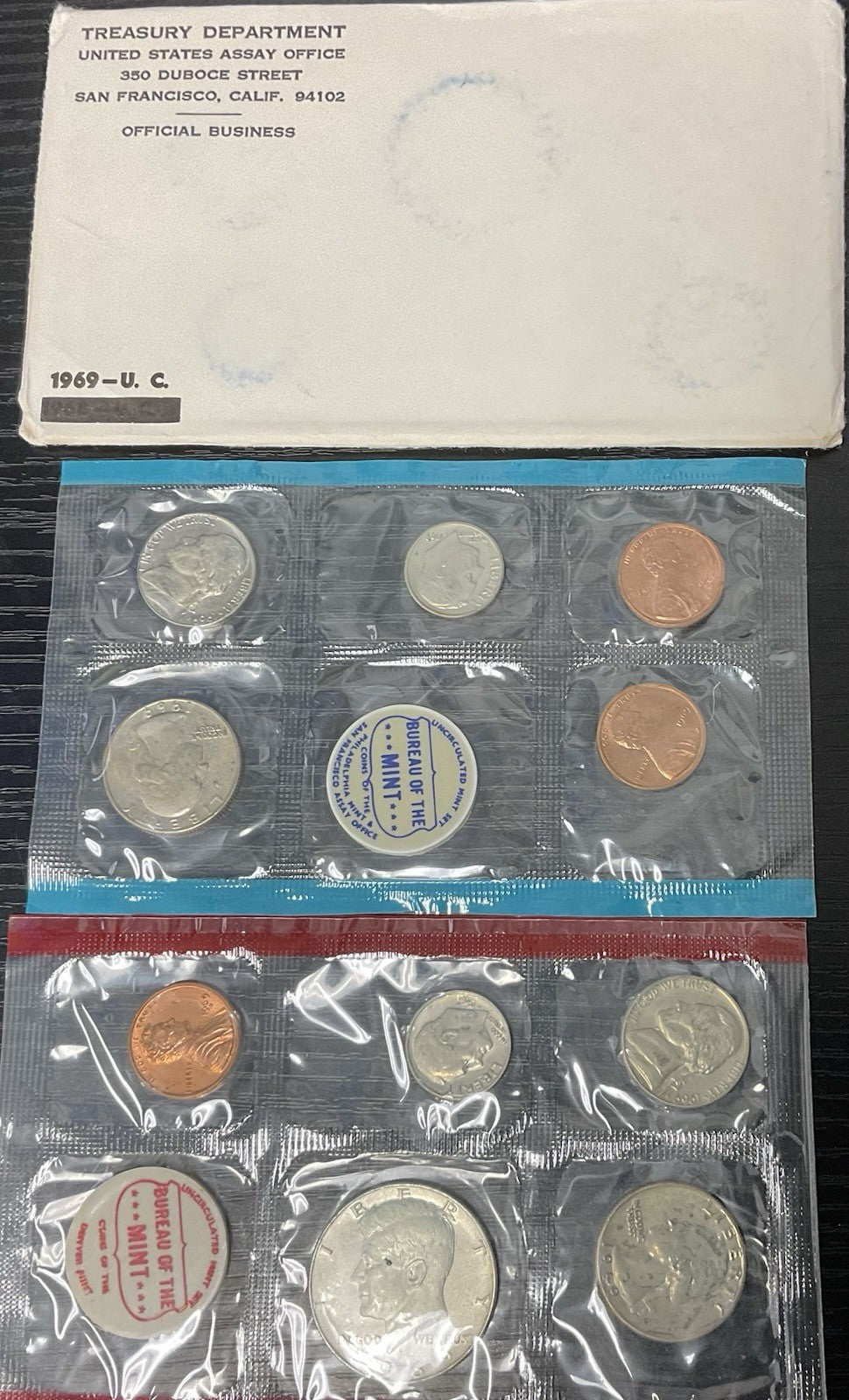 1969 United States Mint Proof Set In Original Packaging