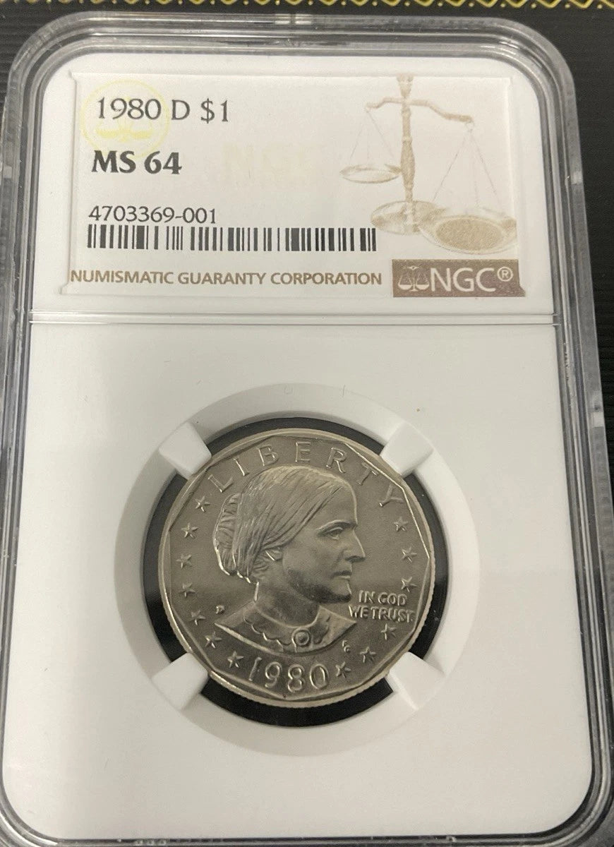 1980 D $1 Susan B Anthony MS64 NGC