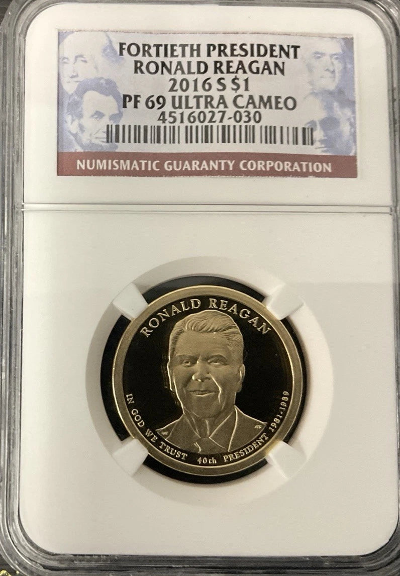 2016 S $1 NGC PF69 Ultra Cameo Ronald Reagan
