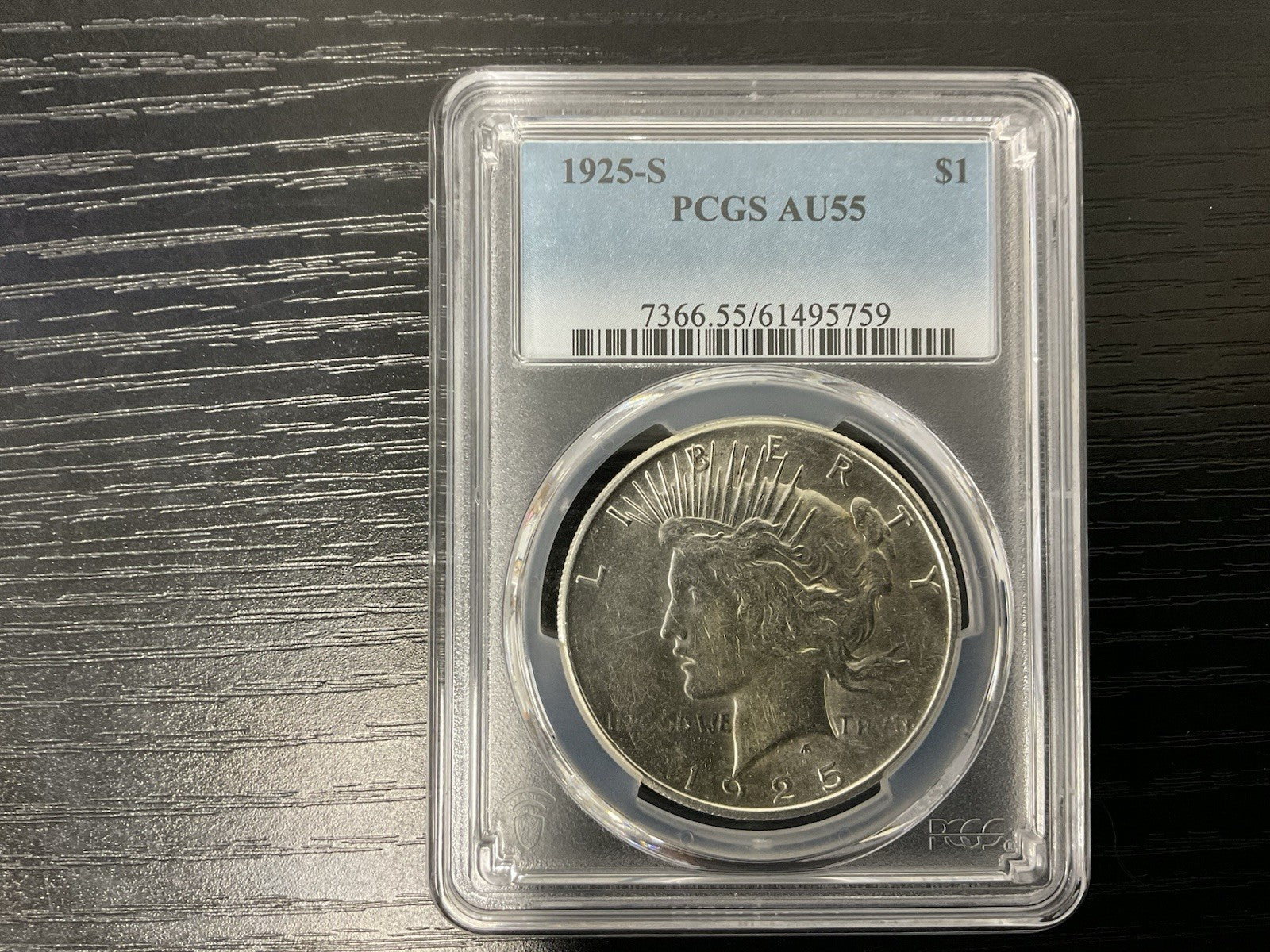 1925-S Peace Dollar PCGS AU55