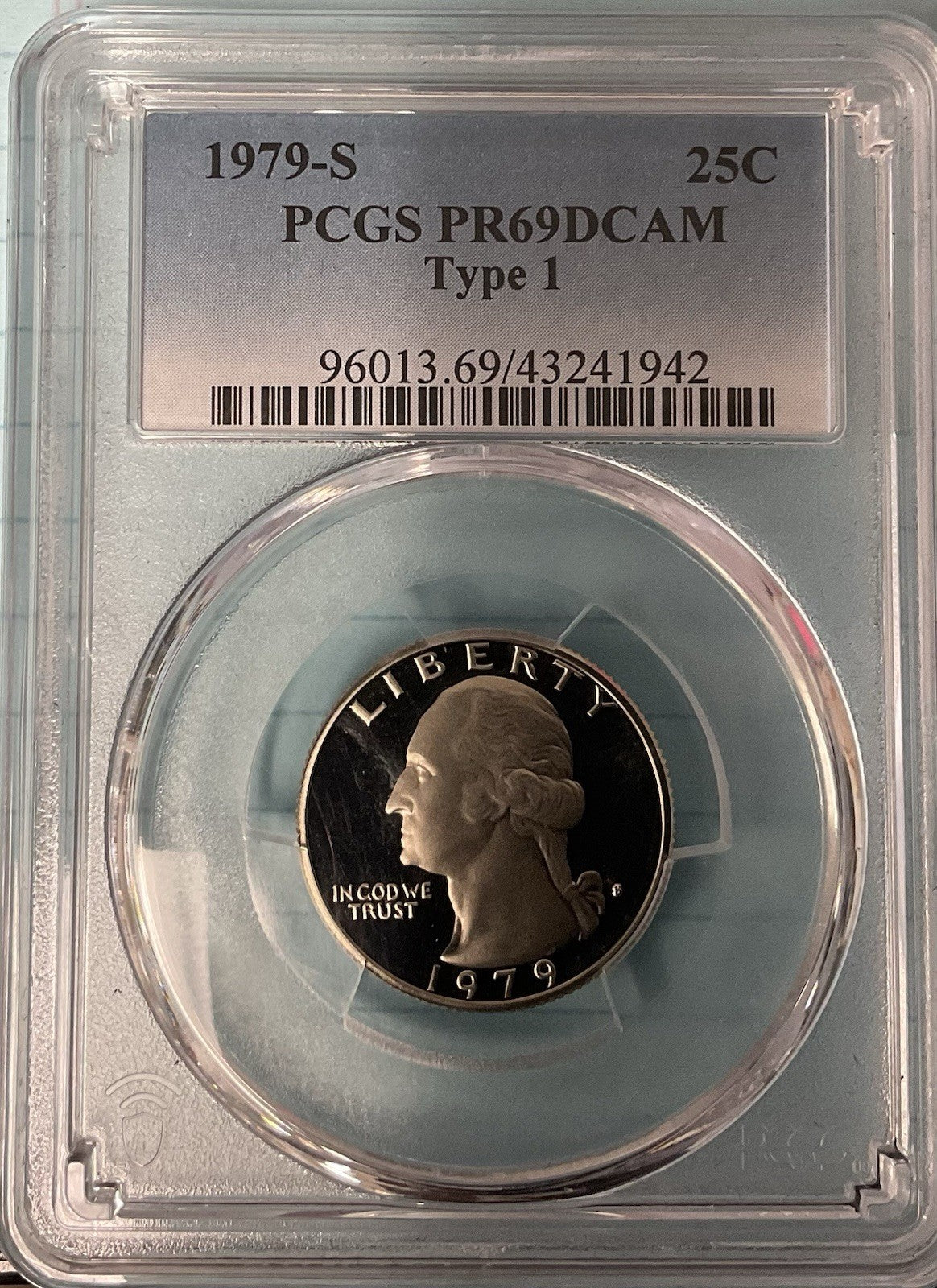 1979-S 25 C PCGS 69 DCAM Type 1