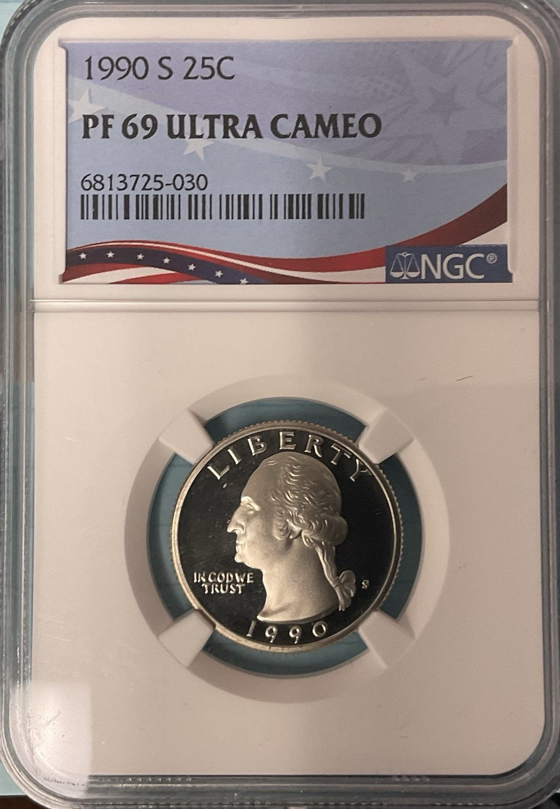 1990 S 25 C NGC 69 Ultra Cameo