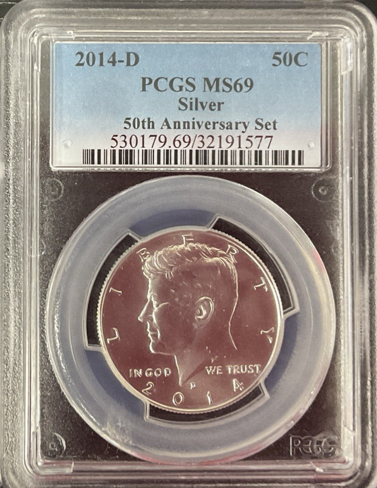 2014-D 50 C PCGS MS69 SILVER 50th Anniversary Set