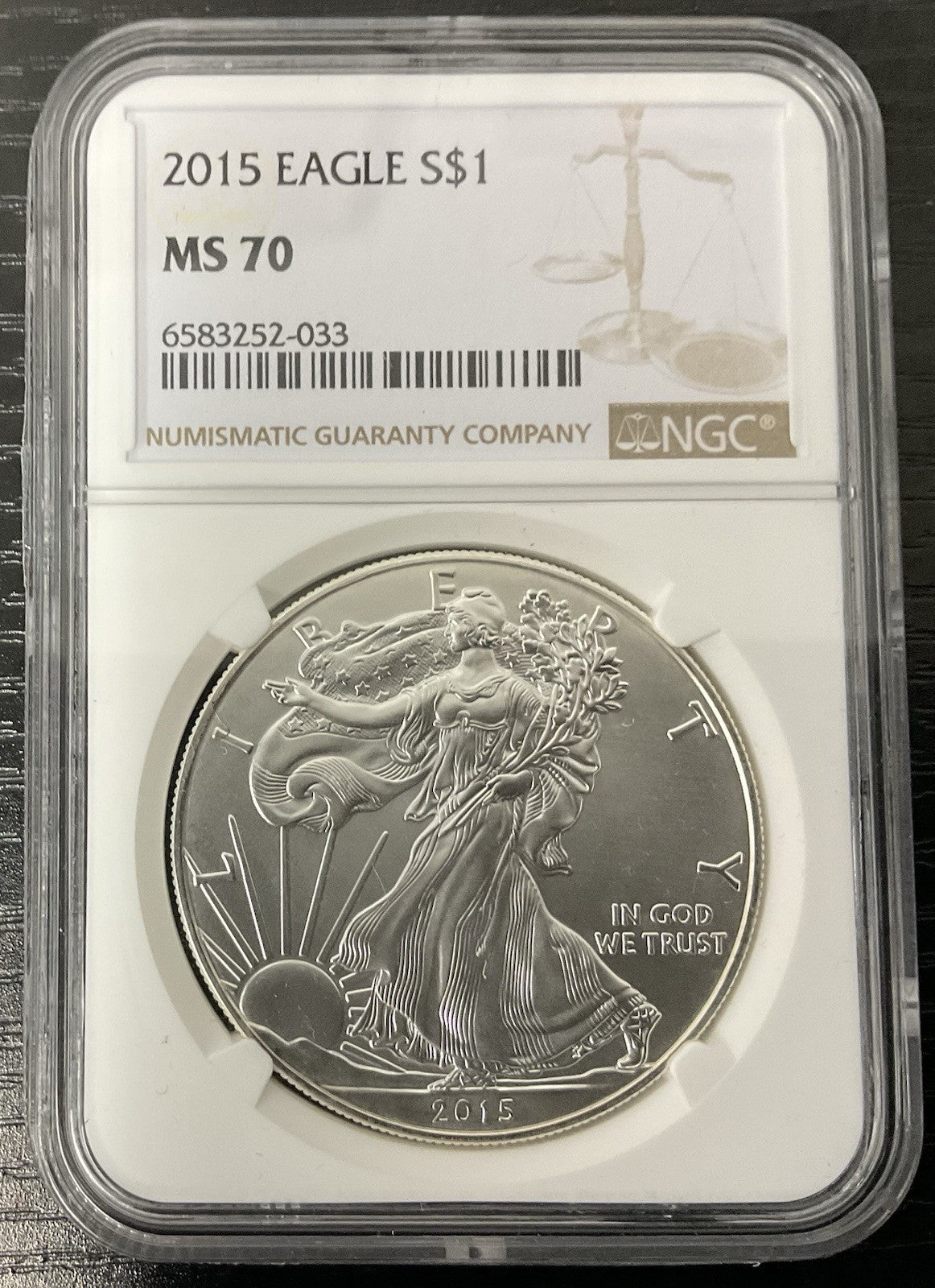 2015 American Silver Eagle NGC MS-70
