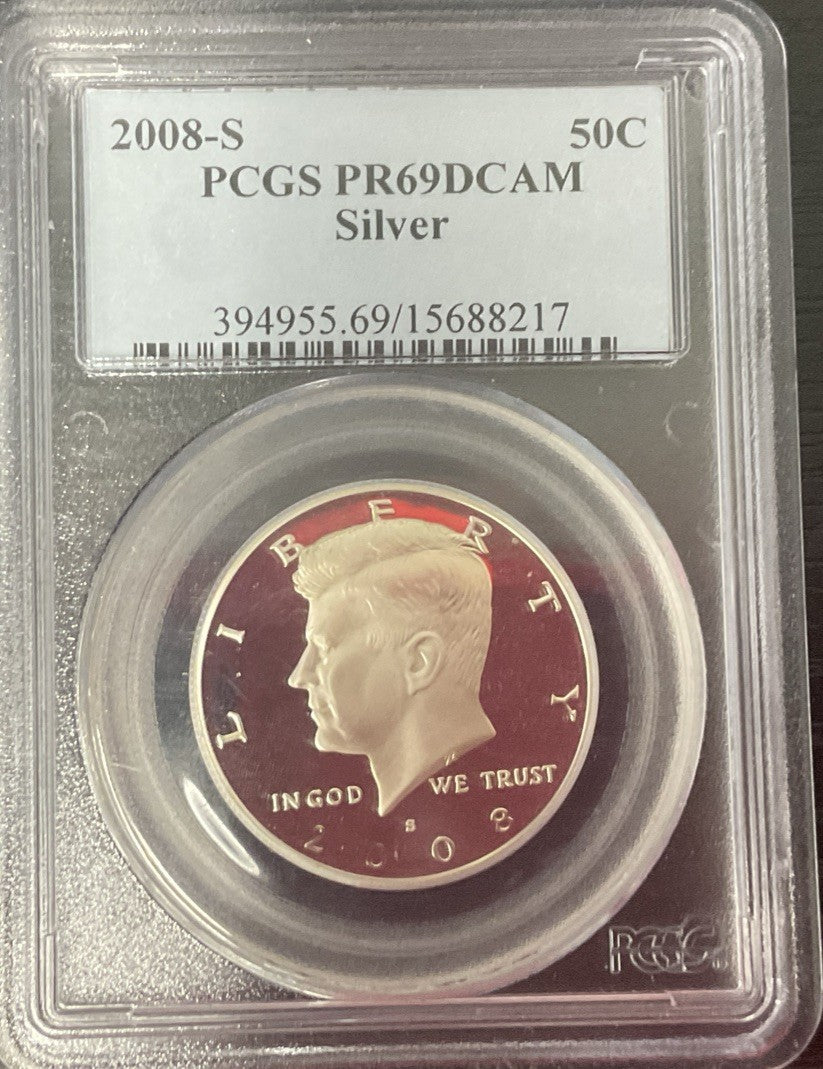 2008-S 50C PCGS PR69 DCAM Silver