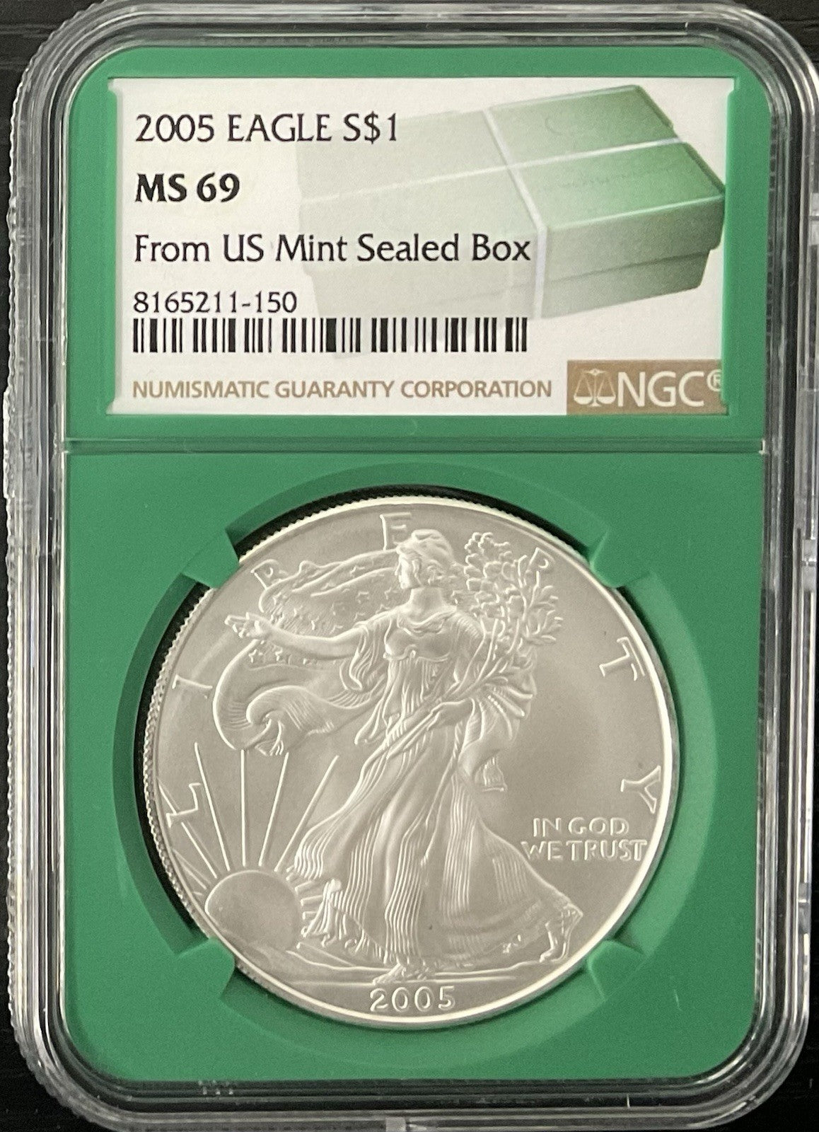 2005 Silver Eagle NGC MS-69 US Mint Sealed Box